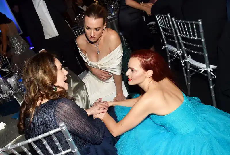 Ann Dowd Yvonne Strahovski and Madeline Brewer Inside the SAG Awards 2020