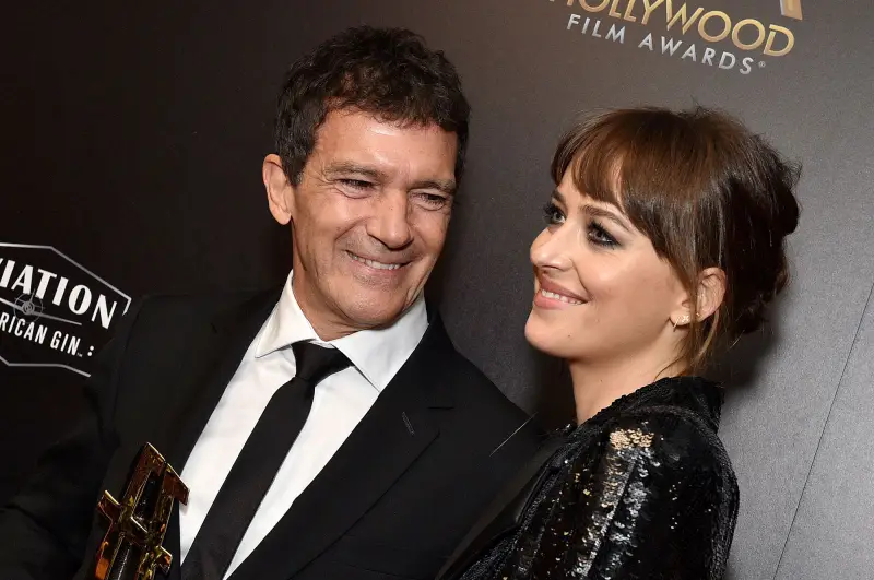 Antonio Banderas and Dakota Johnson Celebrity Stepparents
