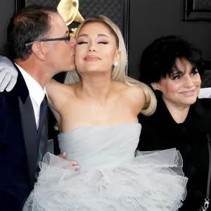 Ariana Grande Walks the 2020 Grammys Red Carpet With Mother and Father After Fallout