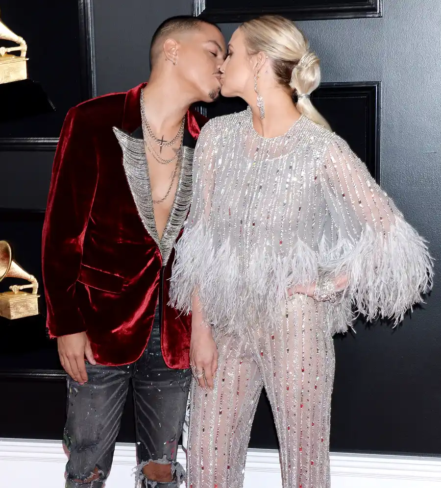 Ashlee-Simpson,-Evan-Ross-Grammys-PDA