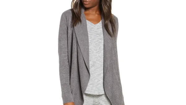 Barefoot Dreams CozyChic Lite Circle Cardigan (Ash)