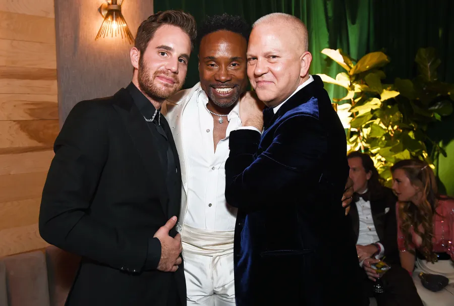 Ben Platt Billy Porter and Ryan Murphy Golden Globes 2020 After Parties