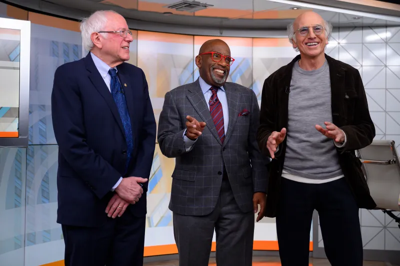 Bernie Sanders Al Roker Larry David Today Show