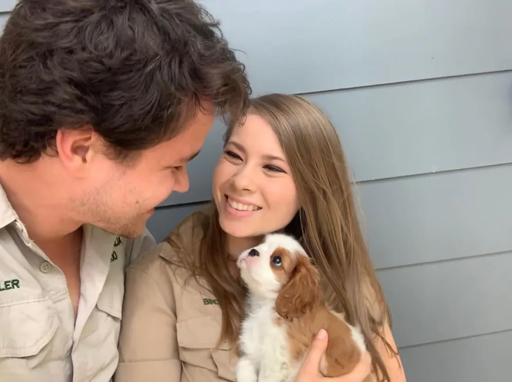 Bindi Irwin and Fianc&eacute; Chandler Powell Add a Puppy to Their Family