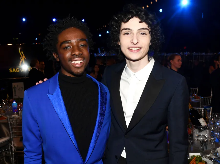 Caleb McLaughlin and Finn Wolfhard Inside the SAG Awards 2020