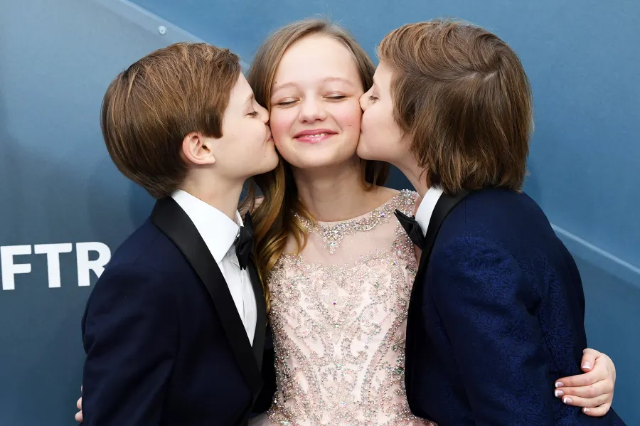 Cameron Crovetti Ivy George and Nicholas Crovetti Inside the SAG Awards 2020