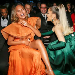 Chrissy Teigen and Ariana Grande at the Grammys 2020 What You Didnt See on TV