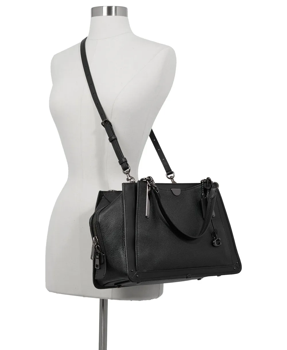 Coach Dreamer 36 Satchel in Polished Pebble Leather