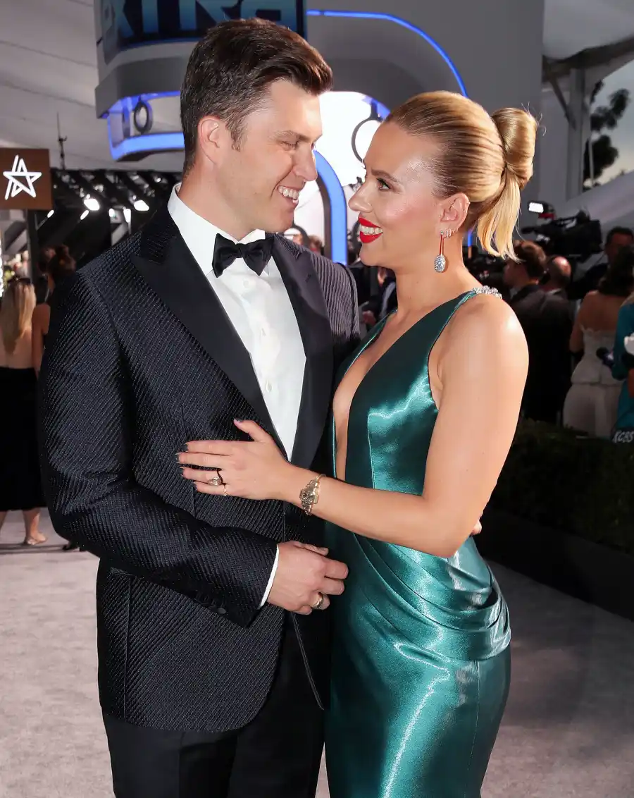 Colin Jost and Scarlett Johansson Inside the SAG Awards 2020