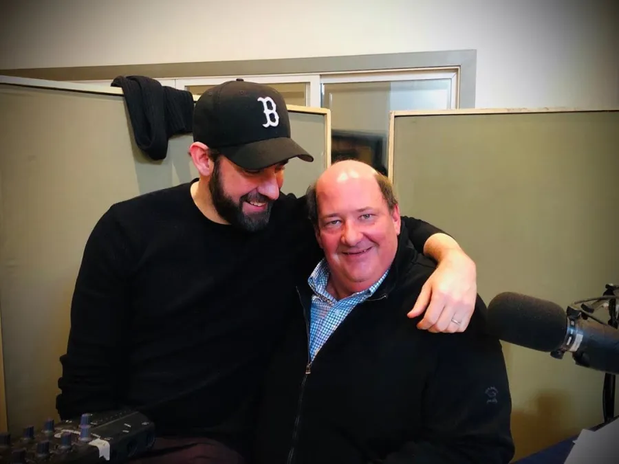 Costars Reunited John Krasinski and Brian Baumgartner
