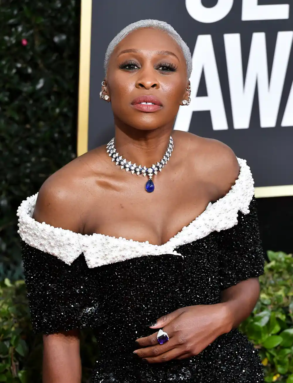 Cynthia Erivo Wears $3 Million Necklace Golden Globes 2020