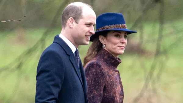 Duchess Kate and Prince William Attend Sunday Service at Church At Sandringham