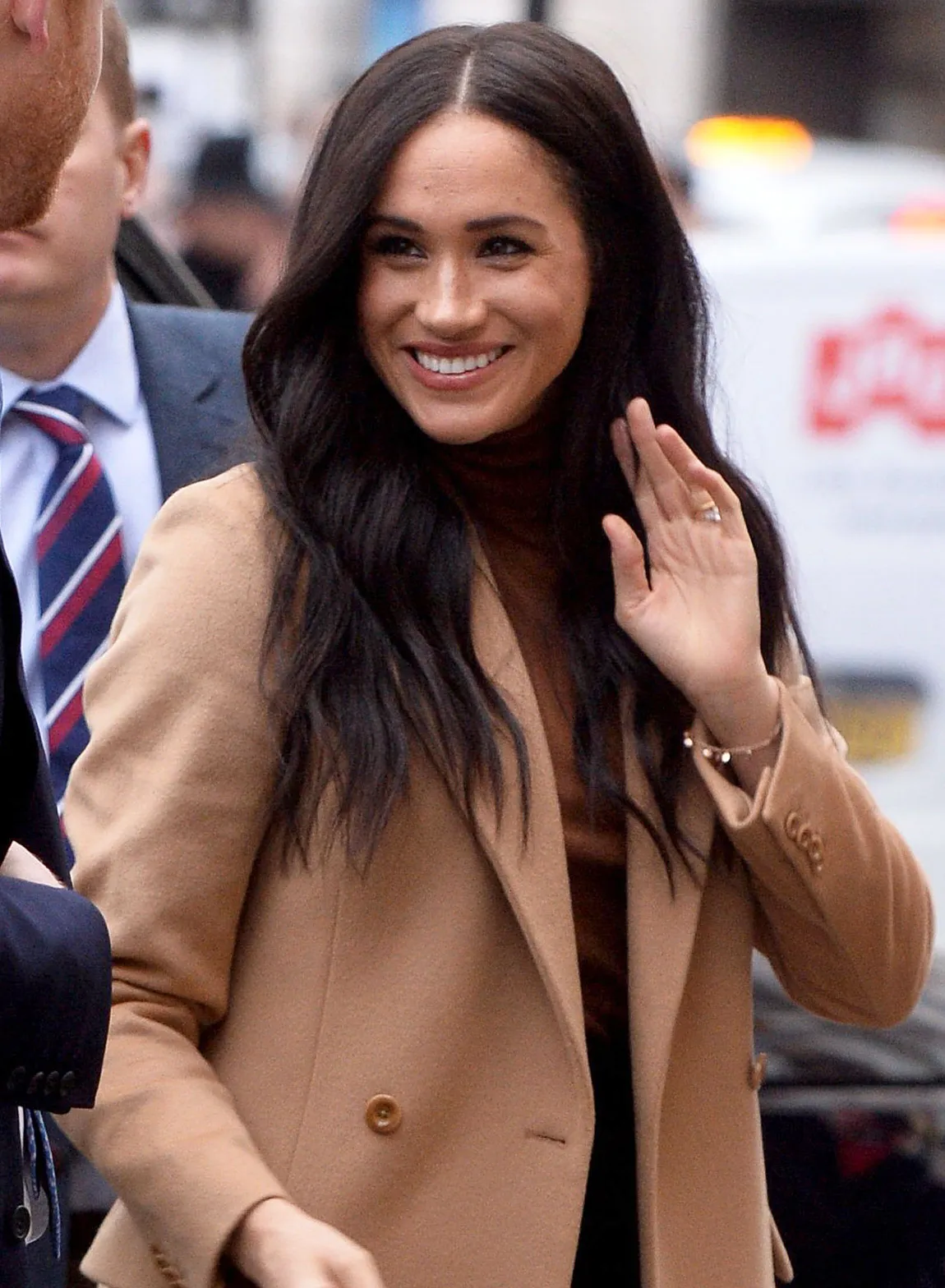 Duchess Meghan All-Brown Ensemble January 7, 2020