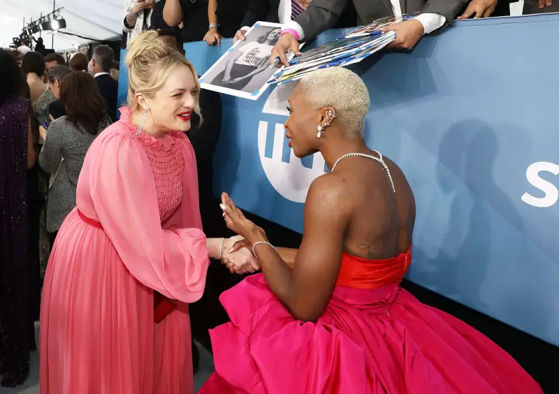 Elisabeth Moss and Cynthia Erivo Inside the SAG Awards 2020