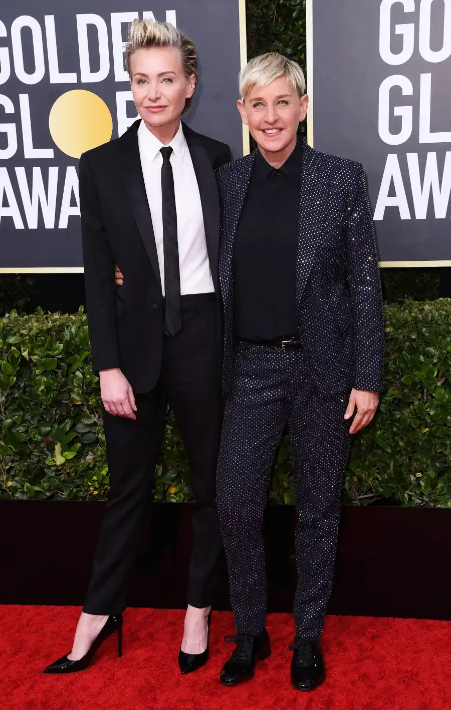 Golden Globes 2020 Stylish Couples - Portia De Rossi and Ellen DeGeneres