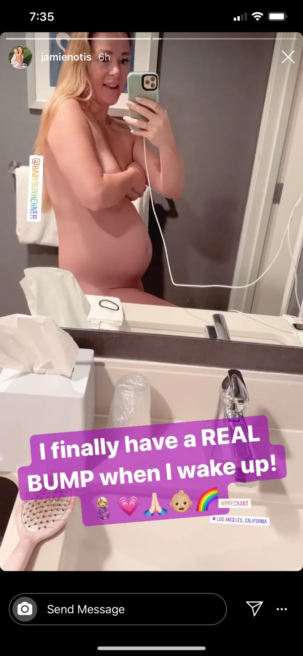 Pregnant &lsquo;Married at First Sight&rsquo; Alum Jamie Otis Shows Off Nude Baby Bump