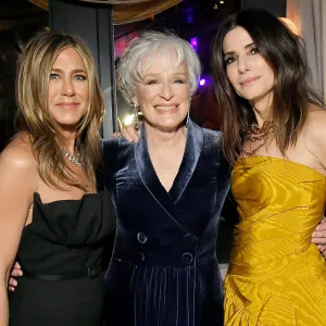 Sandra Bullock Jennifer Aniston and Glenn Close Golden Globes 2020 After Parties