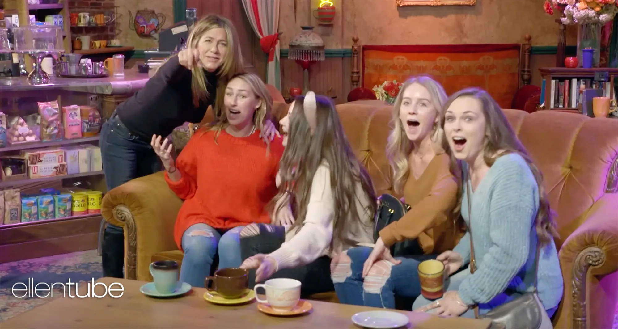 Jennifer Aniston Scares Friends Fans at Central Perk