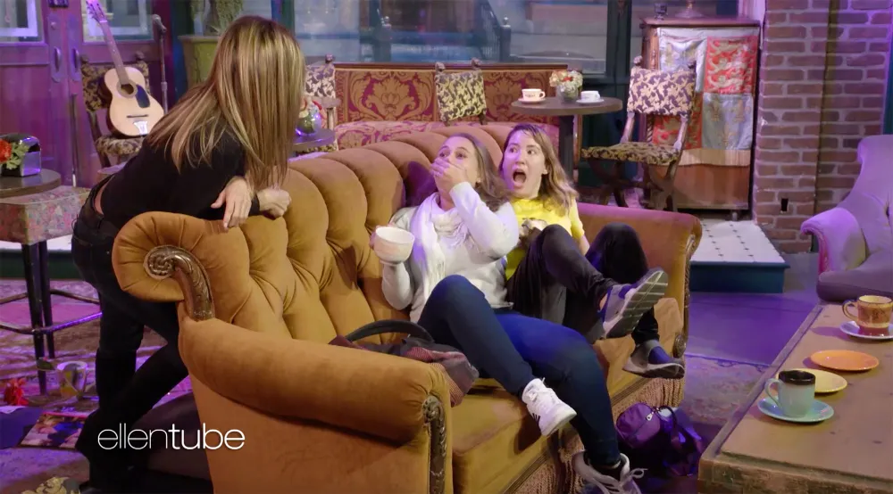 Jennifer Aniston Scares Friends Fans at Central Perk