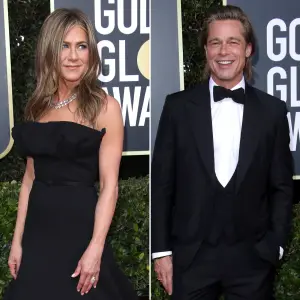 Jennifer Aniston and Brad Pitt Netflix Golden Globes 2020
