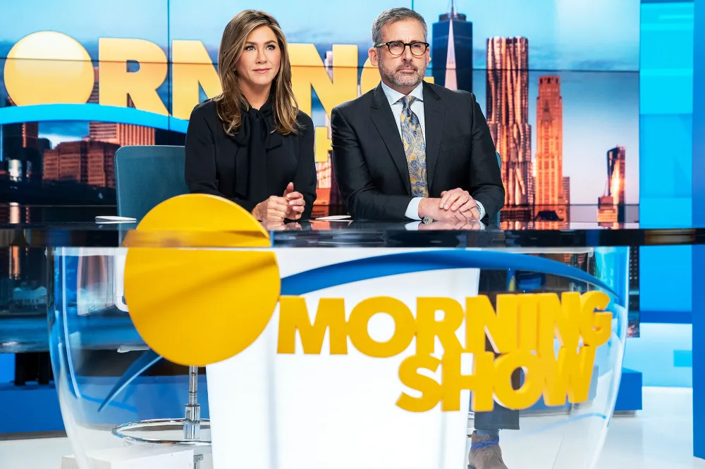 Jennifer Aniston and Steve Carell on The Morning Show