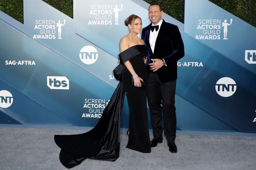 Jennifer Lopez and Alex Rodriguez Shine SAG Awards 2020