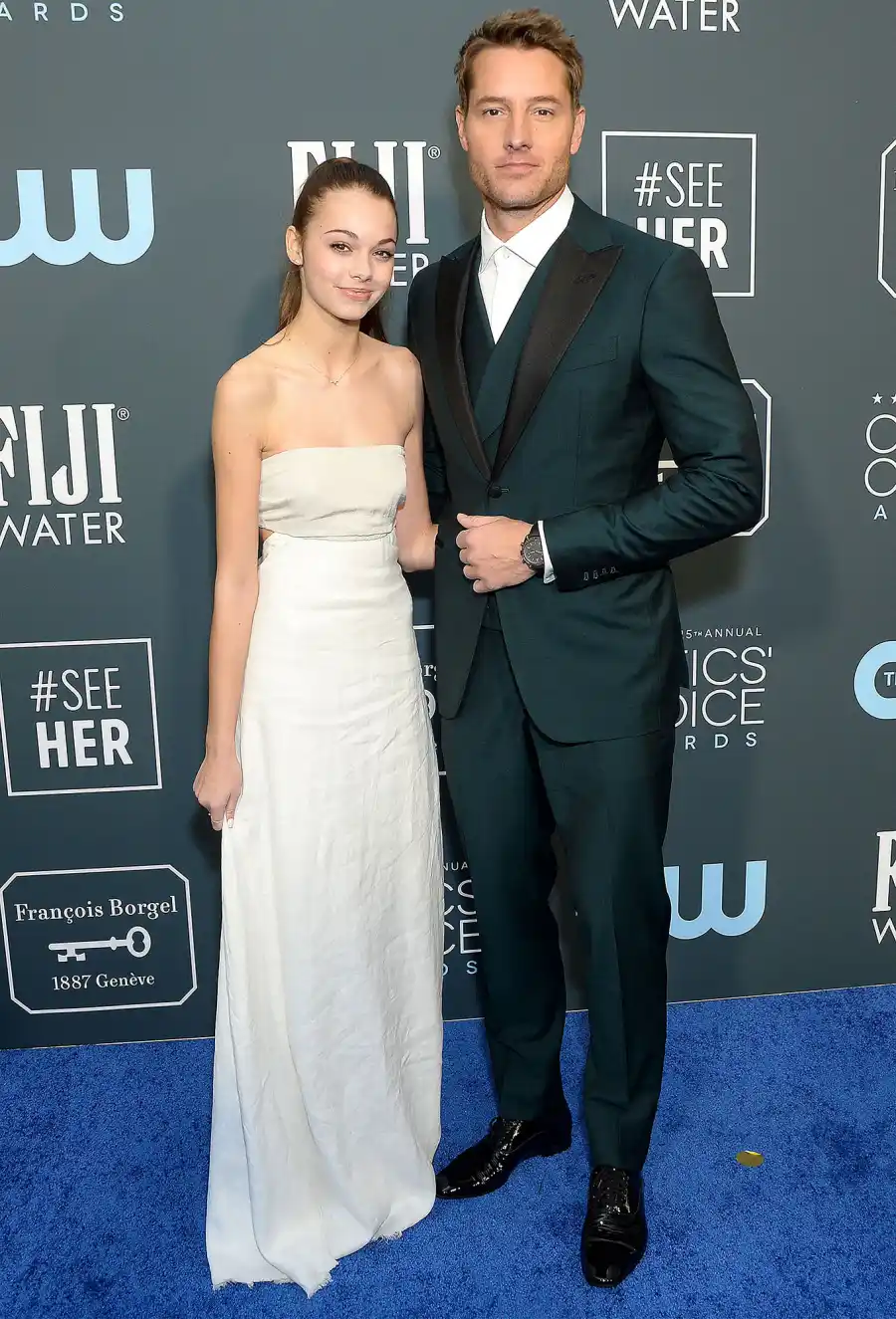 Justin Hartley and Isabella Justice Hartley Critic's Choice Awards 2020