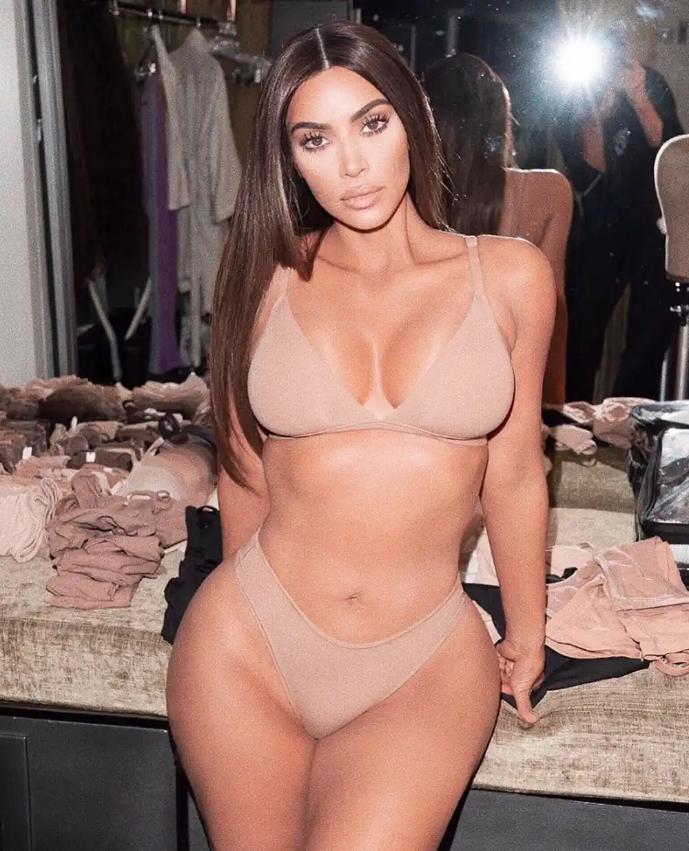 Kim Kardashian Skims Lingerie Instagram
