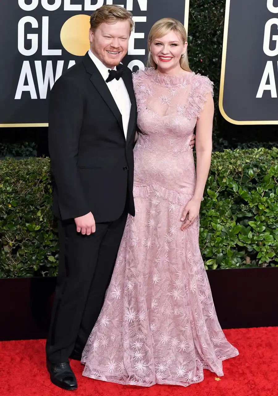 Kirsten Dunst and Jesse Plemons Make Rare Appearance at Golden Globes 2020