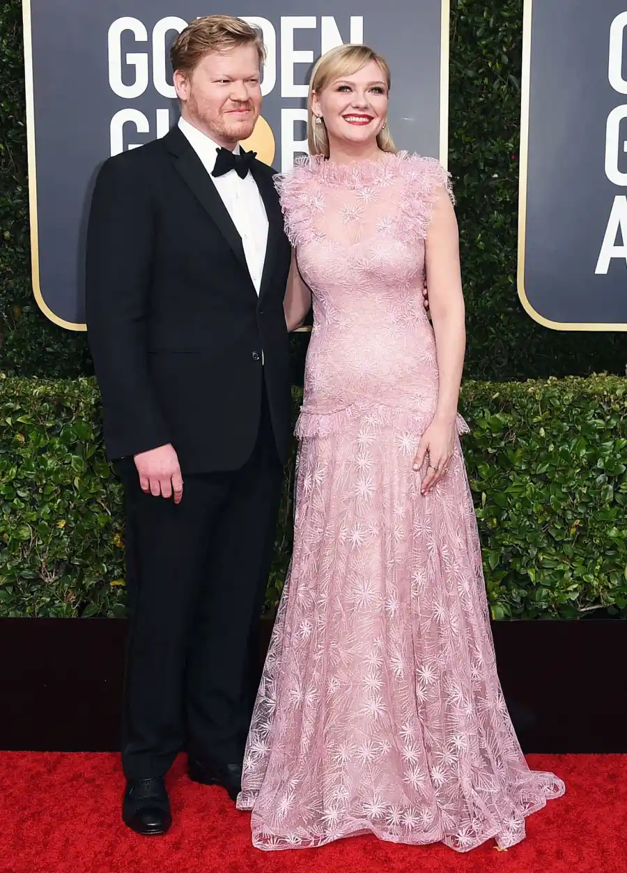 Kirsten Dunst and Jesse Plemons Make Rare Appearance at Golden Globes 2020