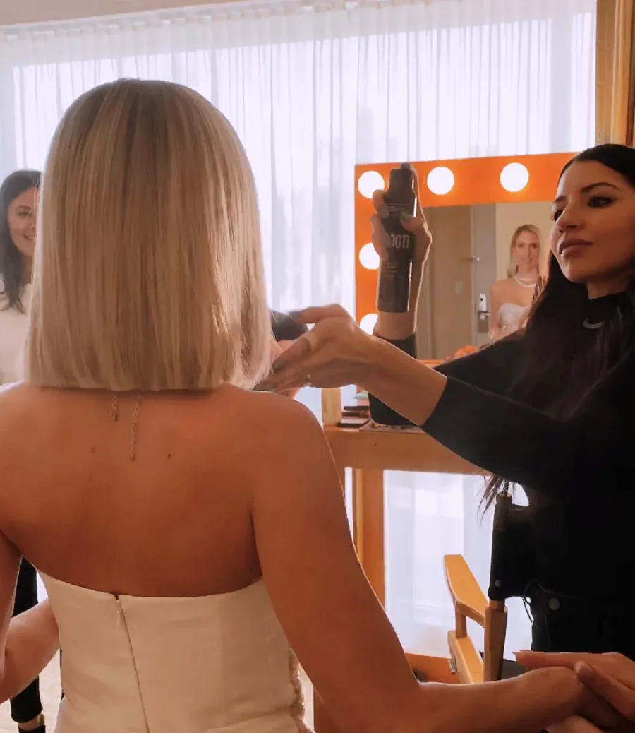 Kristin Cavallari Golden Globes 2020 Getting Ready