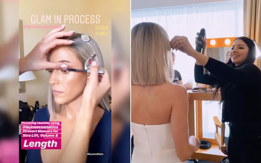 Kristin Cavallari Stars Getting Ready Golden Globes 2020