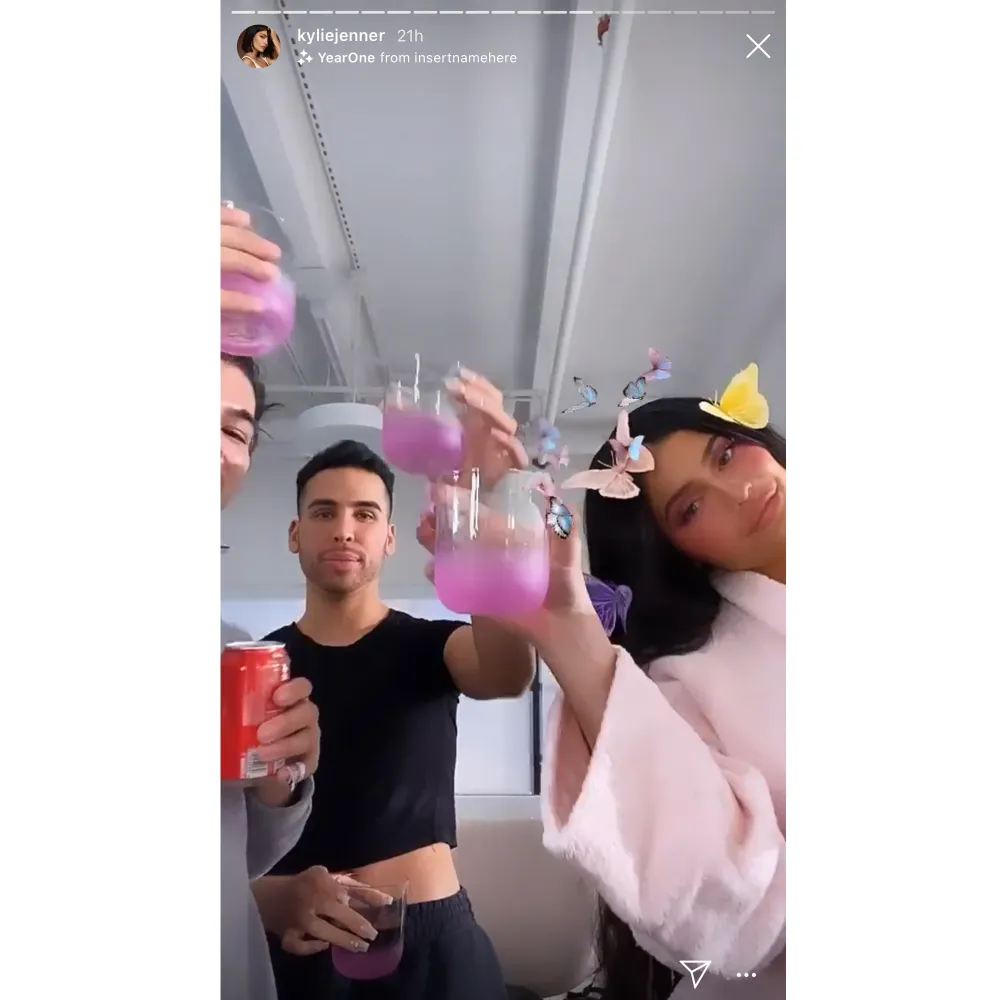 Kylie Jenner Takes a Shot on Instagram During a &rsquo;Weird Day&rsquo;