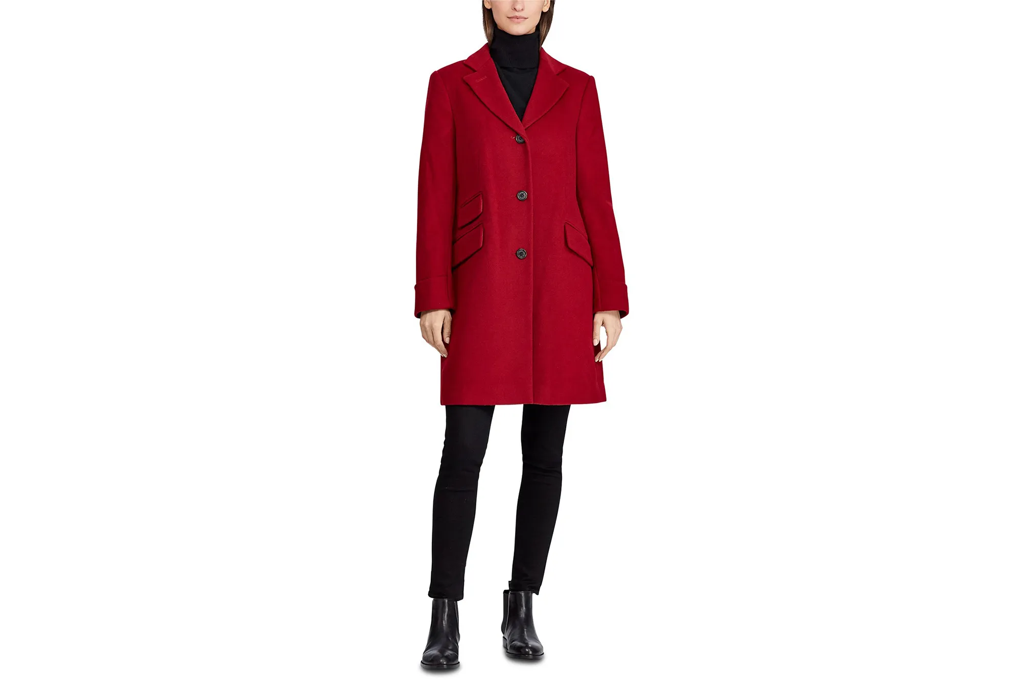 Lauren Ralph Lauren Single Breasted Reefer Coat