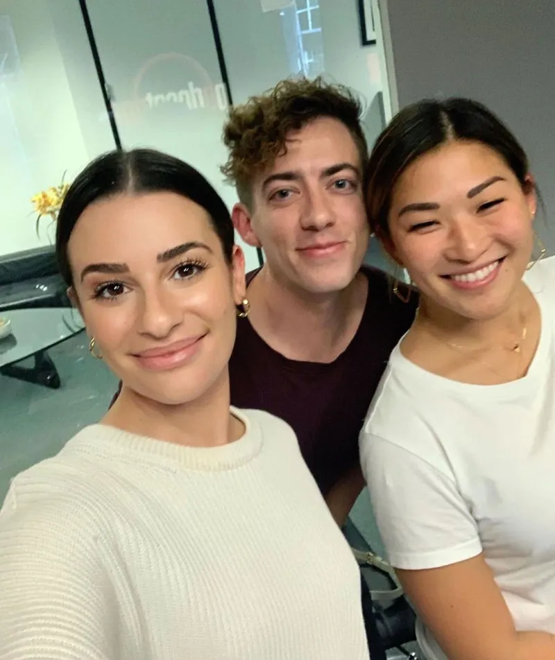 Lea Michele, Kevin McHale and Jenna Ushkowitz Glee