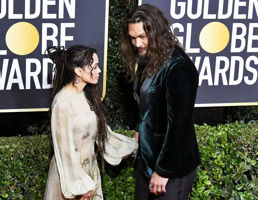 Lisa Bonet and Jason Momoa attend Golden Globes 2020