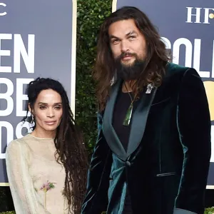 Lisa Bonet and Jason Momoa attend Golden Globes 2020