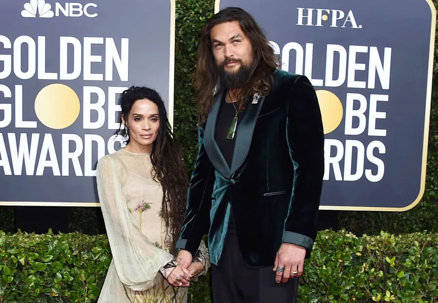 Lisa Bonet and Jason Momoa attend Golden Globes 2020