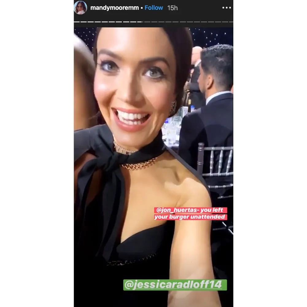 Mandy Moore Ate Costar Dinner Critics Choice Awards