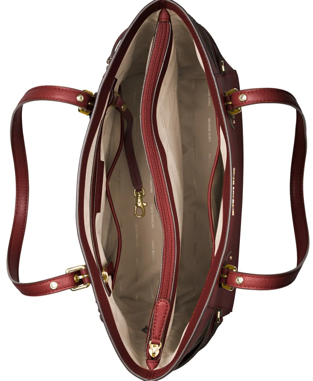 Michael Kors Voyager East West Crossgrain Leather Tote interior