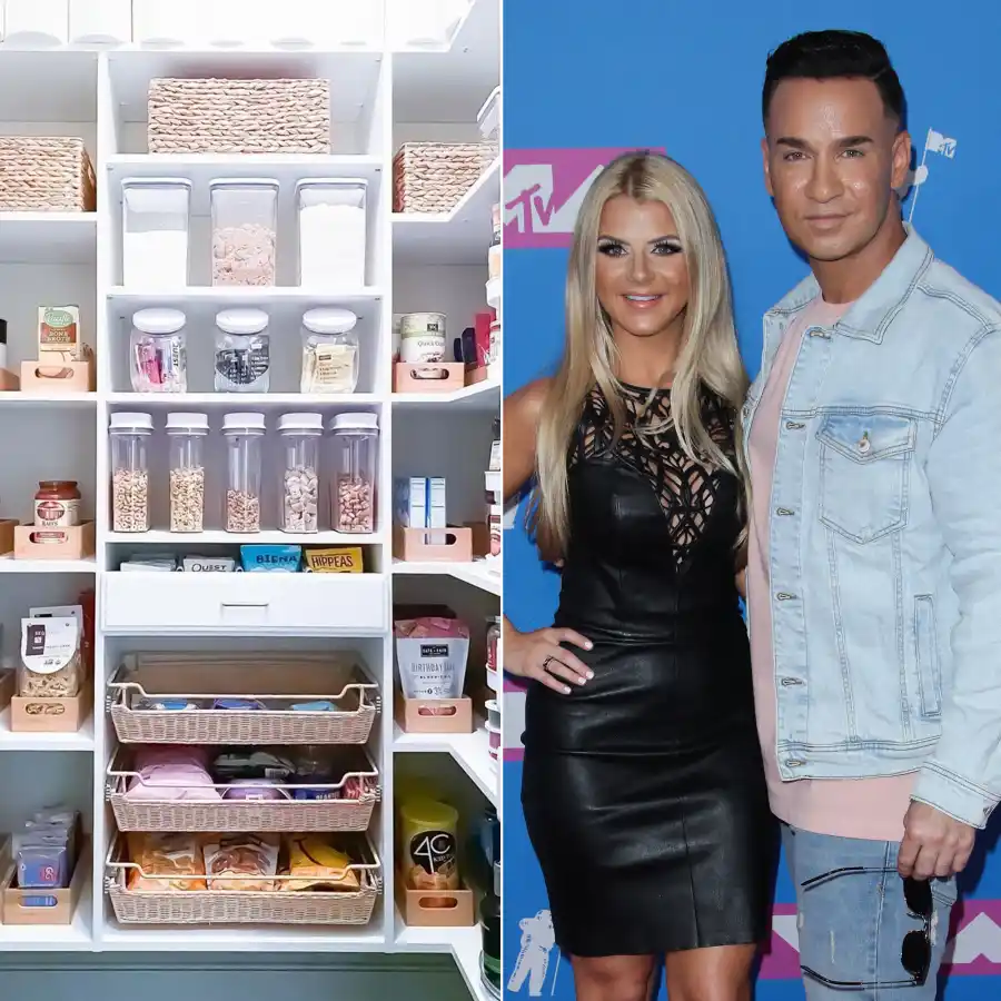 Mike and Lauren Sorrentino Organized Pantry