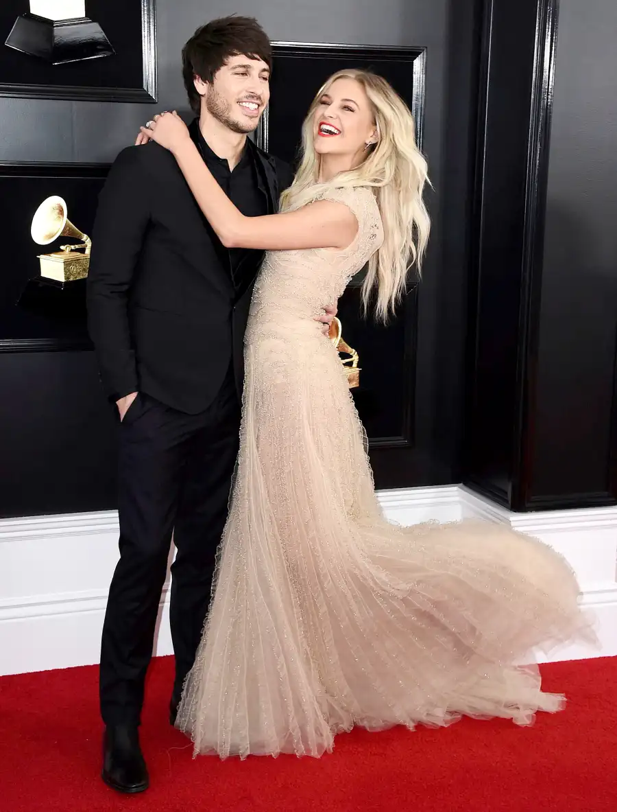 Morgan-Evans,-Kelsea-Ballerini-Grammys-PDA