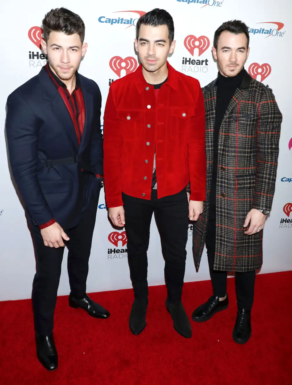 Nick Jonas, Joe Jonas and Kevin Jonas iHeartRadio Jingle Ball