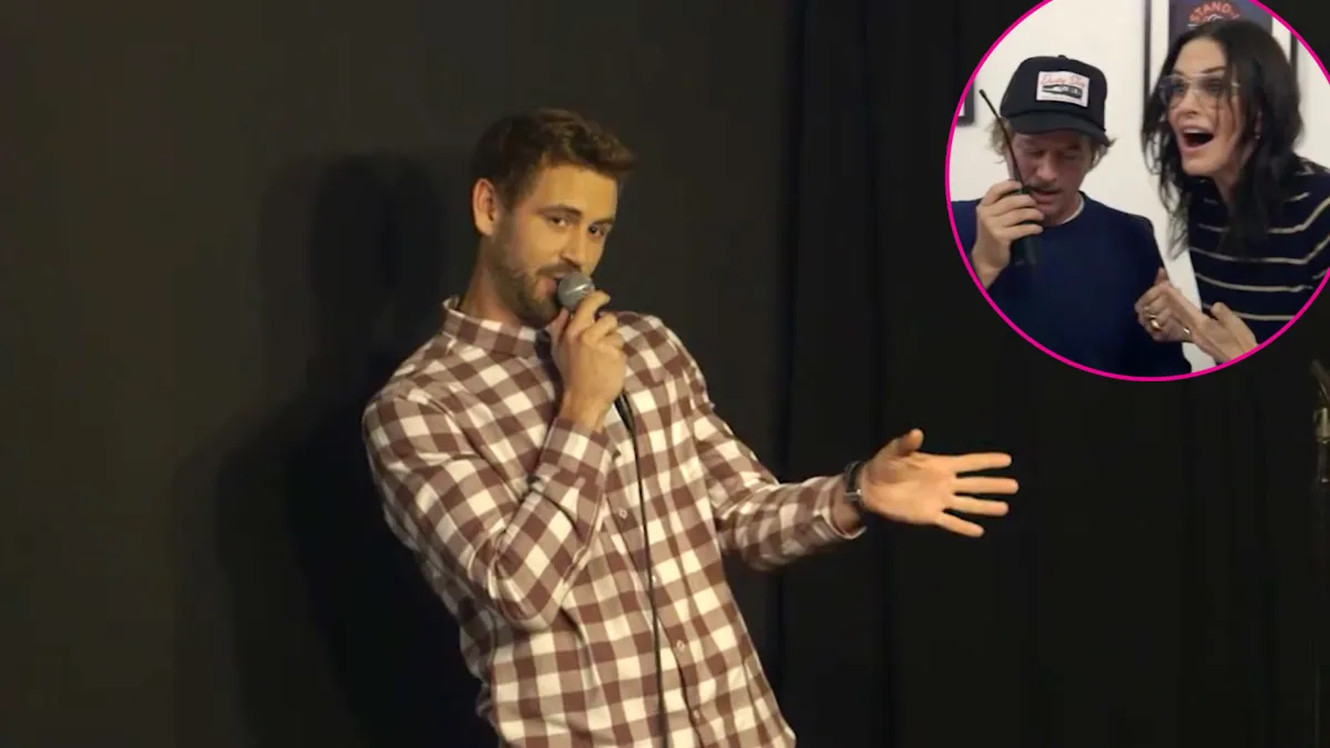 Nick Viall Skit With David Spade and Courteney Cox Help