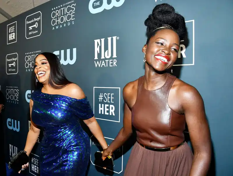 Niecy Nash and Lupita Nyong'o Inside the Critics Choice Awards 2020