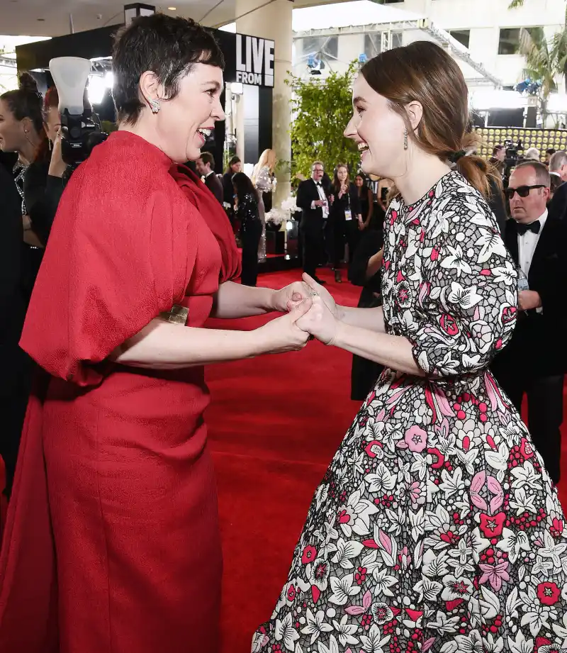 Olivia Colman and Kaitlyn Dever Inside the Golden Globes 2020