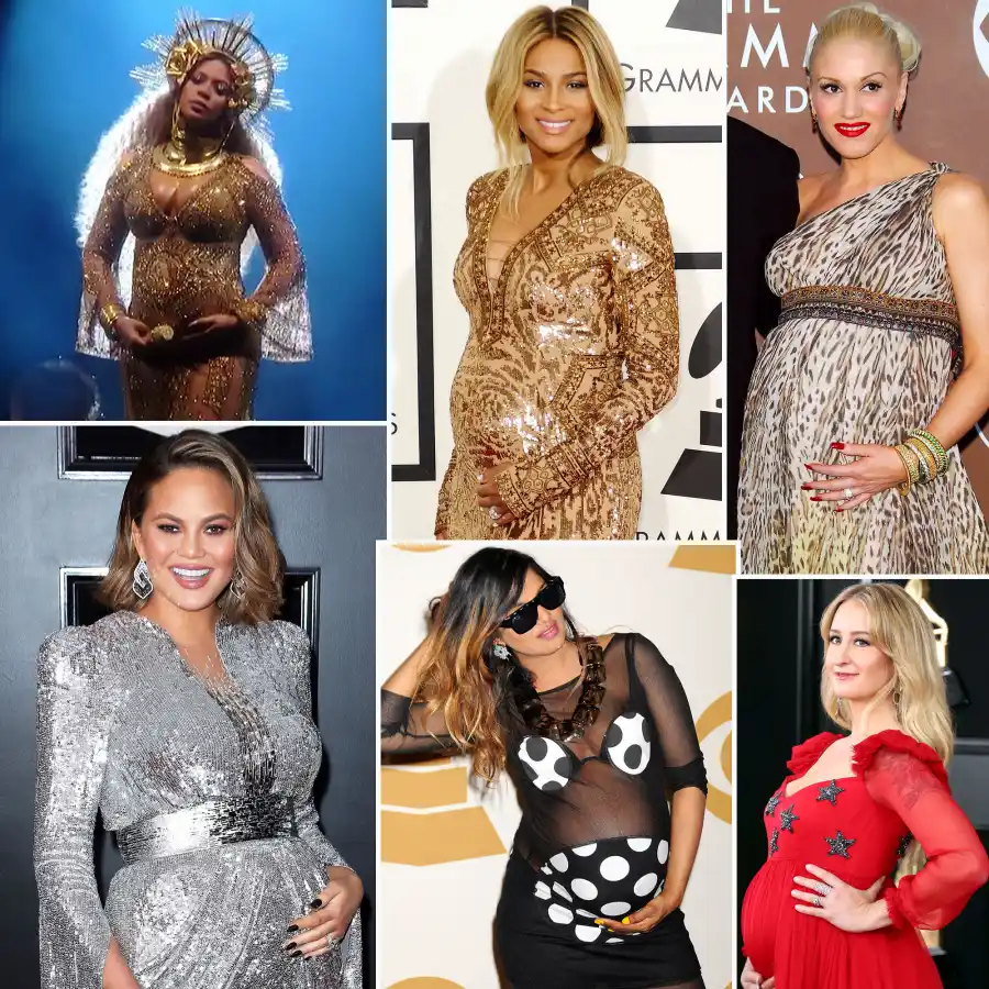 Pregnant Stars Show Baby Bumps Grammys