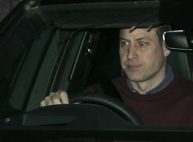 Prince William Seen Leaving Kensington Palace After Family Meeting