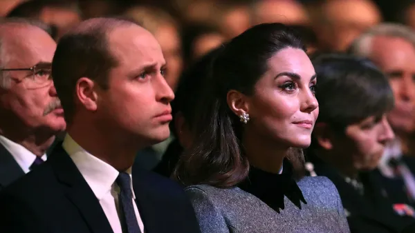 Prince William and Duchess Kate Catherine Duchess of Cambridge Middleton Attend Event Honoring Holocaust Survivors