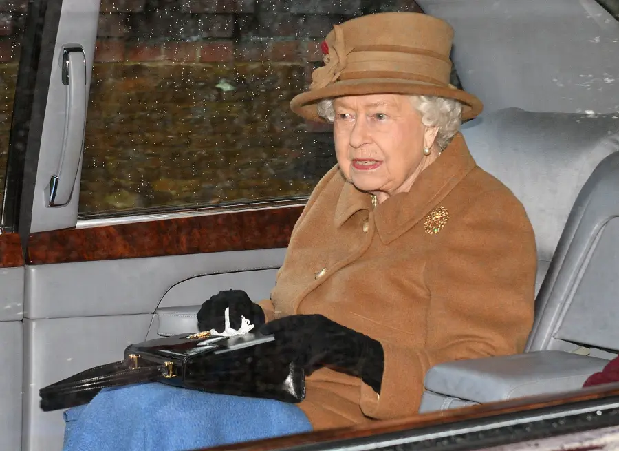 Queen Attends Sunday Service 1 Day Before Planned Meeting With Prince Harry, Prince Charles and Prince William